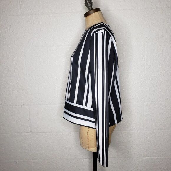 NWT Metaphor Black & White Striped Top Size Large - Picture 3 of 10